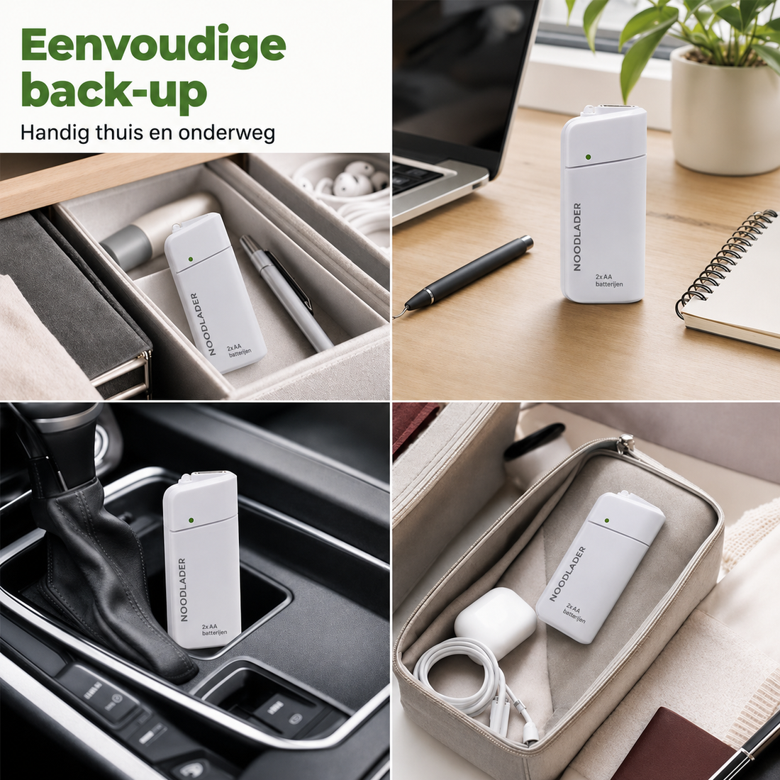Emergo Nood-powerbank met oplader