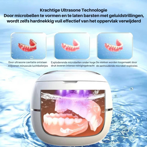 Ultrasonic Desinfectie Box – Dieptereiniging voor Kunstgebit, Aligners & Beugels