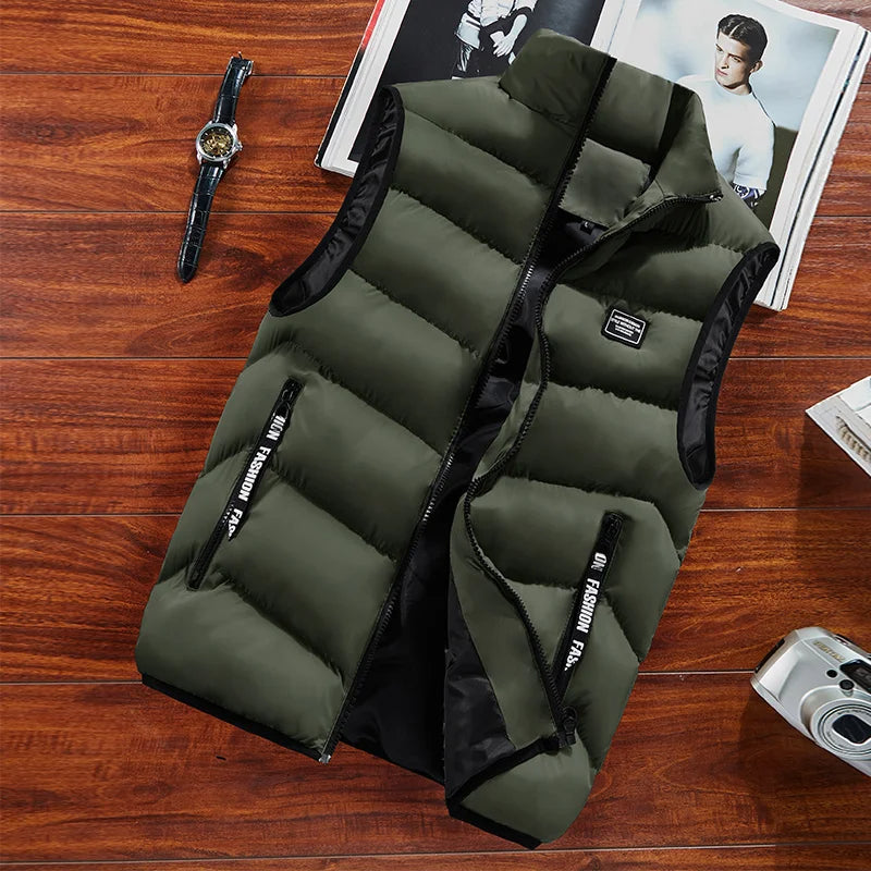 Bodywarmer voor heren - gewatteerd, warm, 6 kleuren, ideaal voor winter