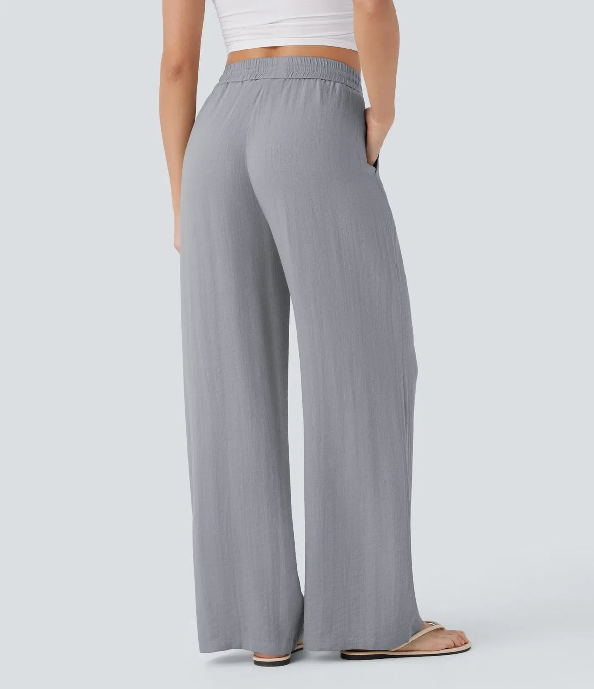 Comfortabele & Luchtige Linnen Broek met Elegante Pijpen