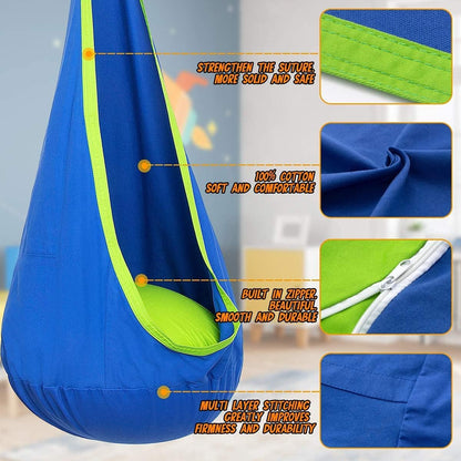 KidSwing Hangstoel Kind - Comfortabele Kinderhangstoel Binnen & Buiten