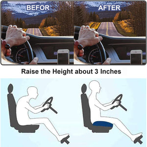 ZitComfort Ergonomisch Zitverhoger Kussen voor Auto & Kantoor – Betere Zithoogte en Houding