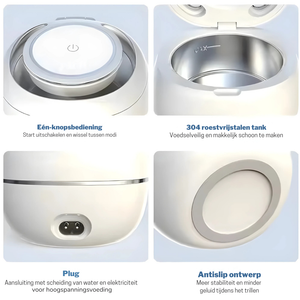 Ultrasonic Desinfectie Box – Dieptereiniging voor Kunstgebit, Aligners & Beugels