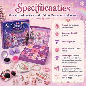 UniPop Eenhoorn Adventskalender voor Kinderen