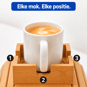 OakVale Houten Bankarmleuningtafel met Bekerhouder