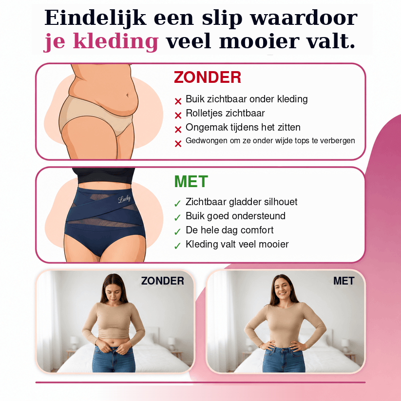 Janet Corrigerende Slip met Hoge Taille en Buikcontrole | 1 + 1 GRATIS!