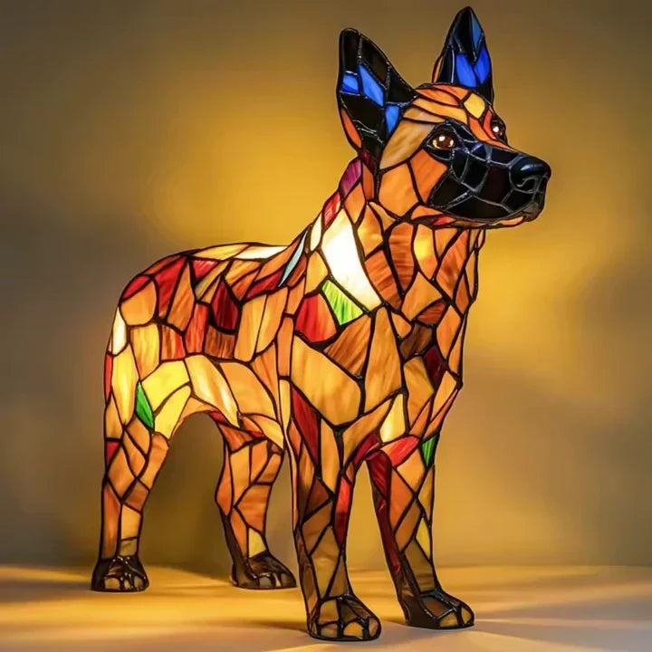 LumiPaw Handgemaakte Lichtgevende Hondenlamp – Sfeerverlichting en Cadeau