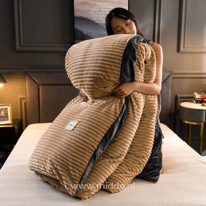 Duvelux Dekbedovertrekset, luxe dik en warm materiaal, dubbelzijdige fleece