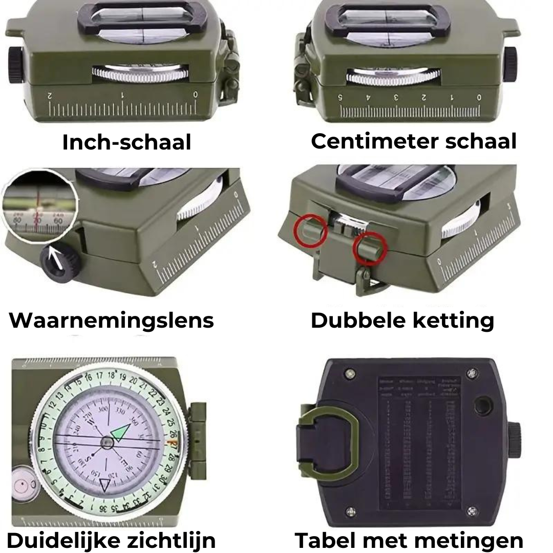 Professioneel Kompas - Outdoor en Survival
