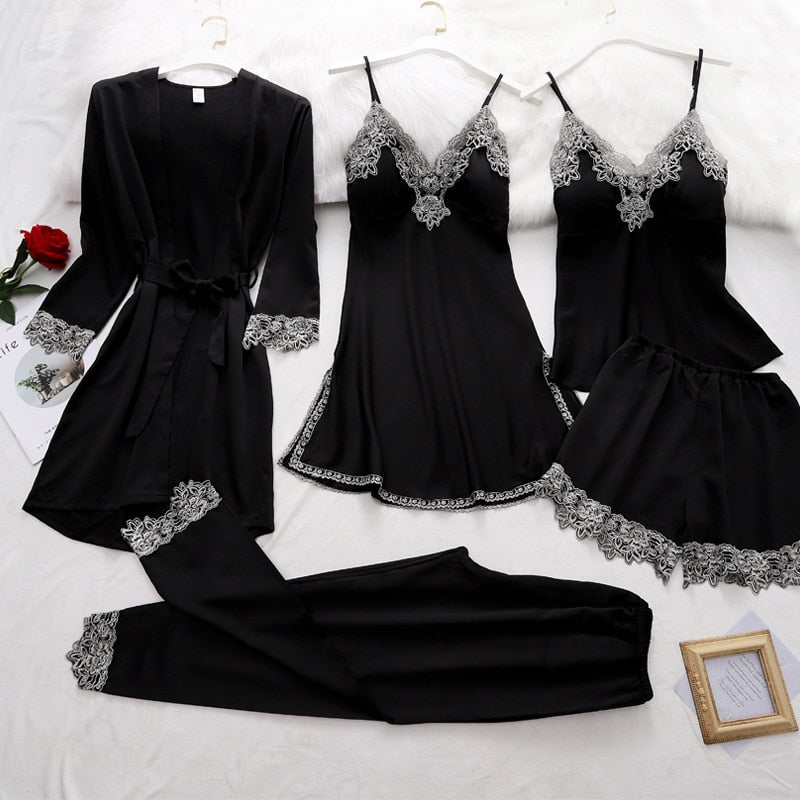 Zachte Zijden Pyjama Set