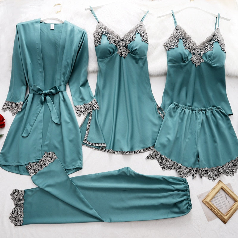 Zachte Zijden Pyjama Set