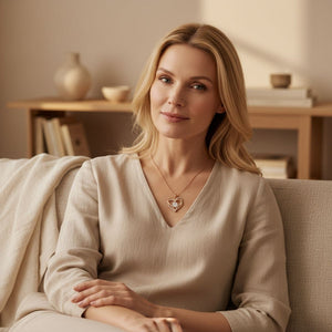Ketting voor je Vrouw met Gravure “Ik Hou Van Je, Mijn Vrouw” - Verguld met 18K Goud
