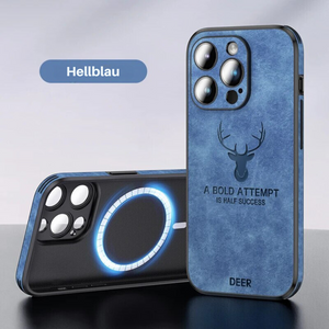 Deer - Luxe Leren iPhone Hoesje met Stijlvol Design en Schokbestendige Bescherming