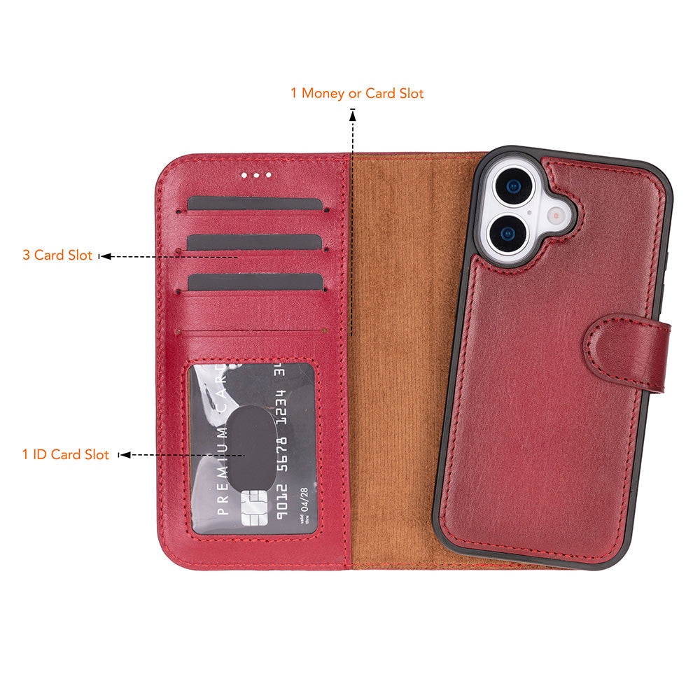 Sphirex Magische Case voor iPhone 17 met Afneembare Portemonneehoes