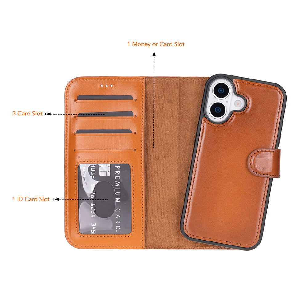 Sphirex Magische Case voor iPhone 17 met Afneembare Portemonneehoes