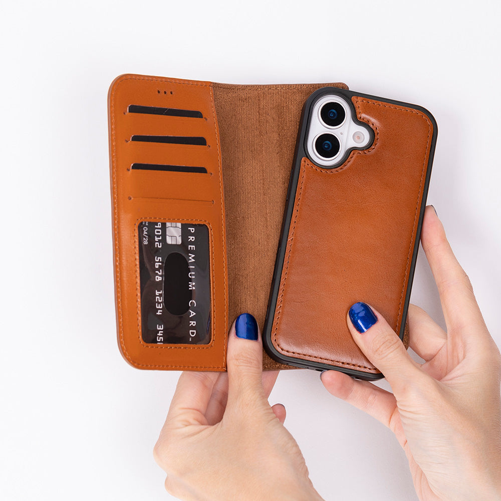 Sphirex Magische Case voor iPhone 17 met Afneembare Portemonneehoes