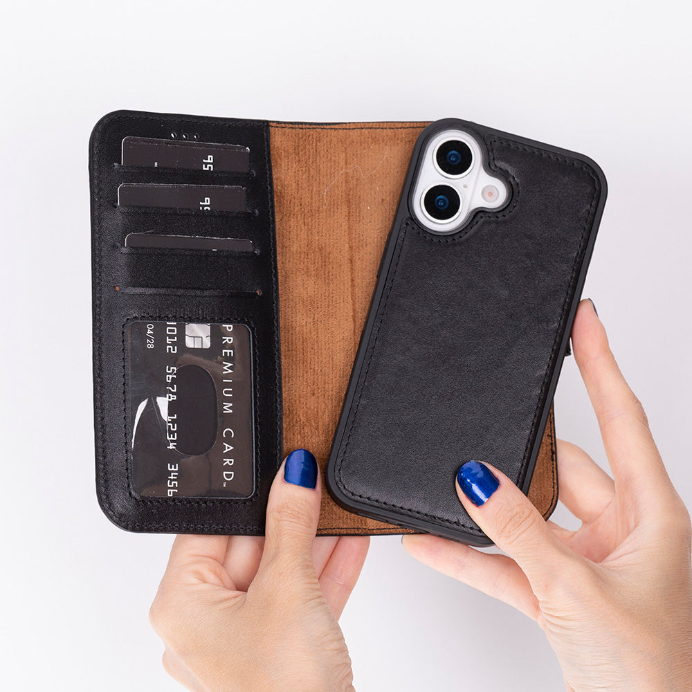 Sphirex Magische Case voor iPhone 17 met Afneembare Portemonneehoes