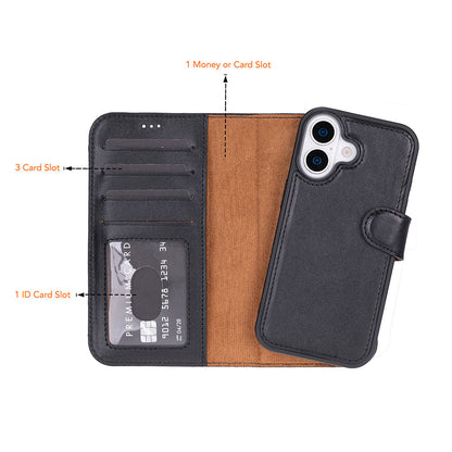 Sphirex Magische Case voor iPhone 17 met Afneembare Portemonneehoes