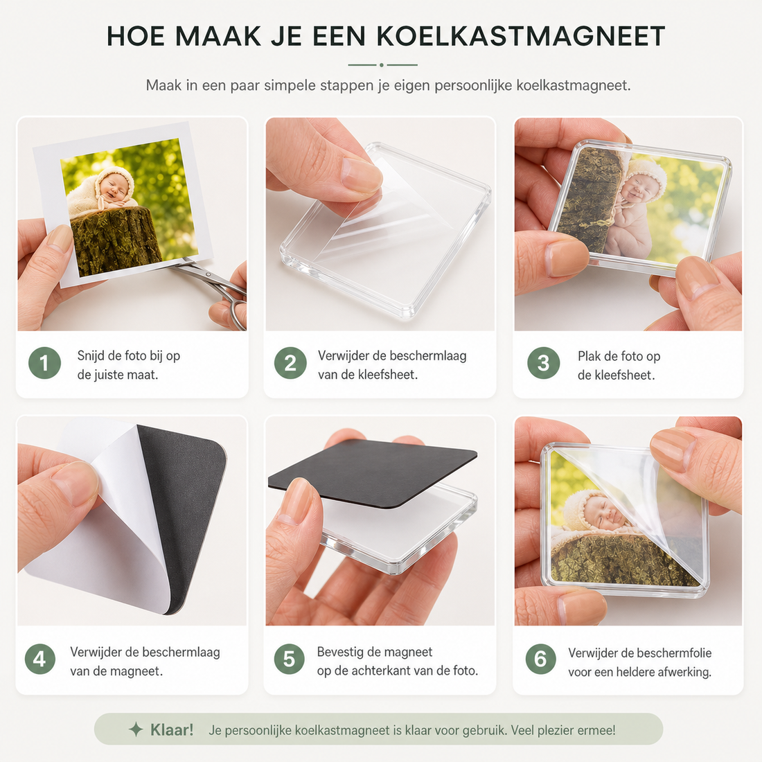 Fridzio Magnetische Acryl Koelkastmagneet