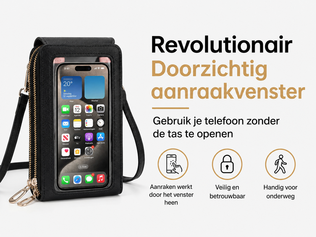 Orinette Crossbody Telefoontas met Touchscreen