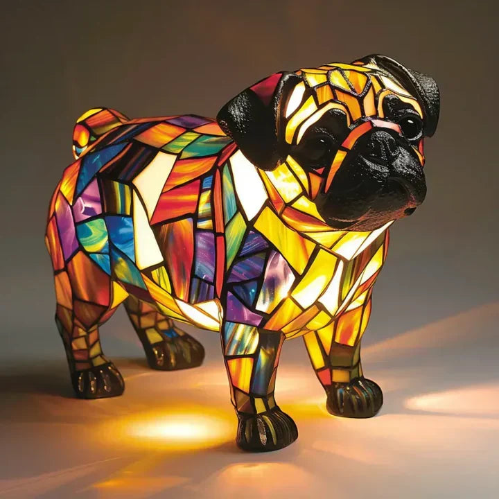 LumiPaw Handgemaakte Lichtgevende Hondenlamp – Sfeerverlichting en Cadeau