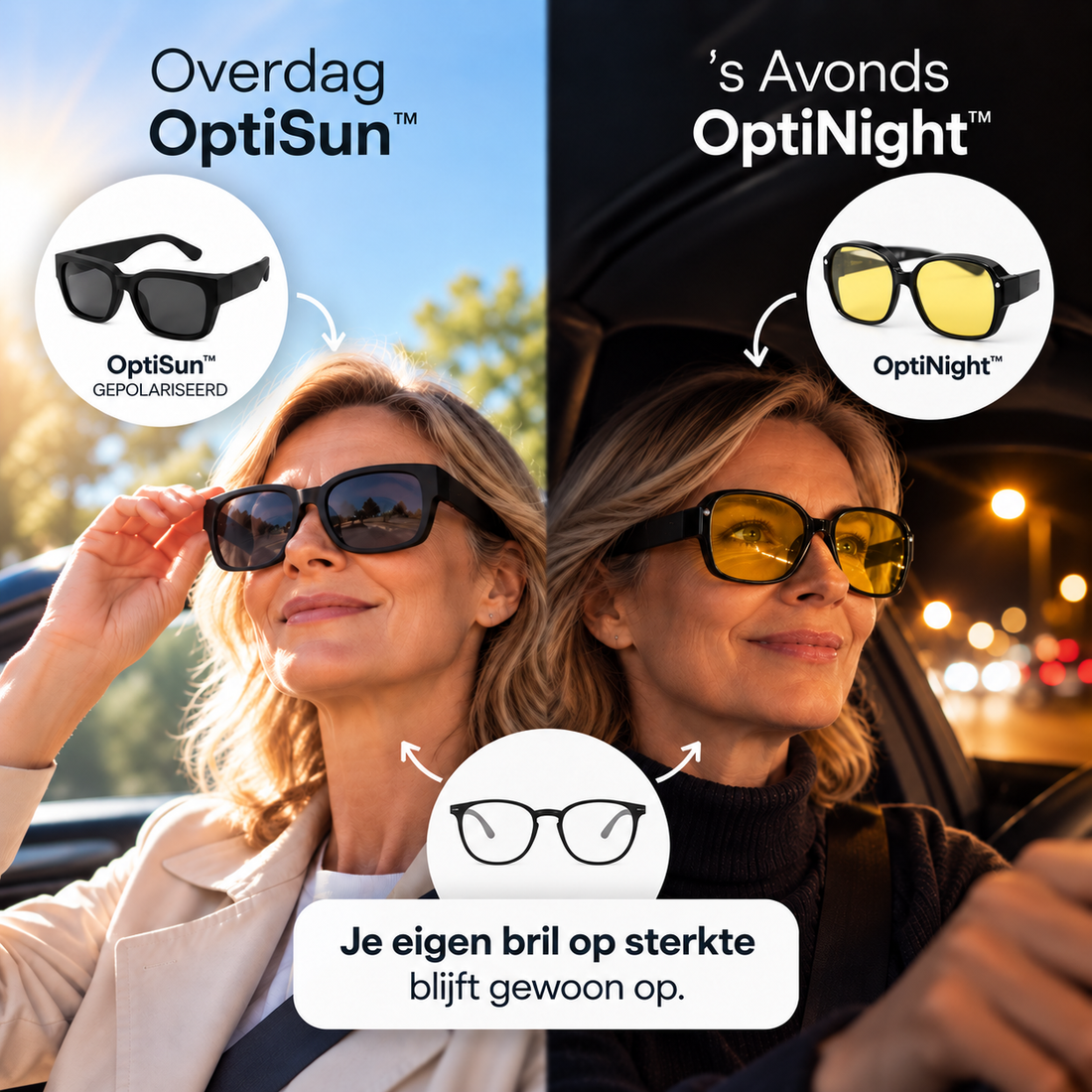 NaviGlass Reisbril – Helder Zicht & Veilig Rijden in het Donker