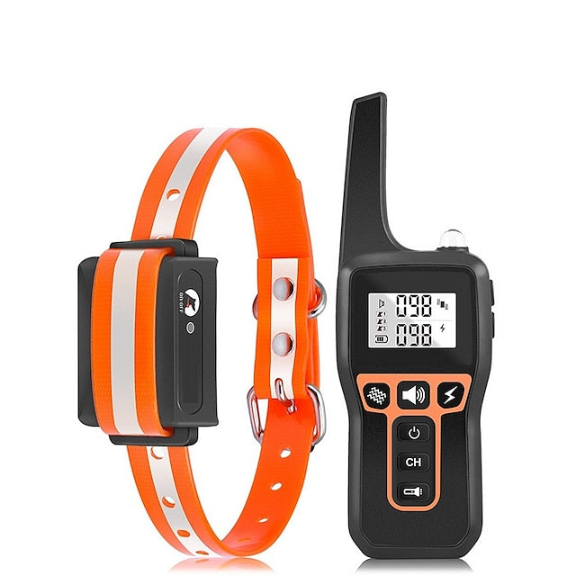 Oplaadbare 1000m Waterdichte Honden Trainingshalsband