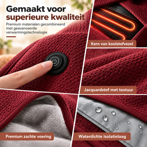 Warmsnug USB-elektrische verwarmde deken, omslagdoek en schouderwikkel