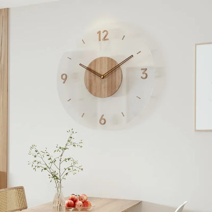 ModernStyleClock - Grote Houten Wandklok voor Woonkamers