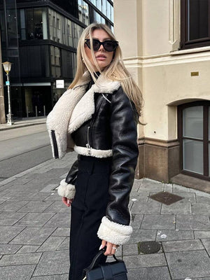 Annemiek Elegante Leren Jas