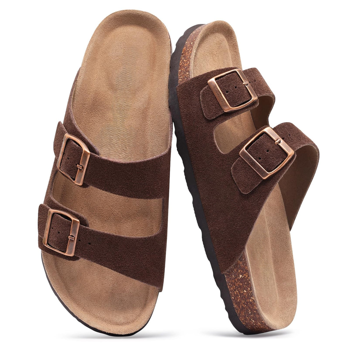 Tauviva Suède Comfortsandalen – Ergonomisch voetbed & verstelbare banden voor zomercomfort