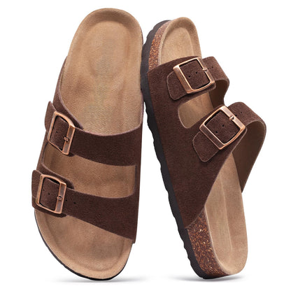 Tauviva Suède Comfortsandalen – Ergonomisch voetbed & verstelbare banden voor zomercomfort