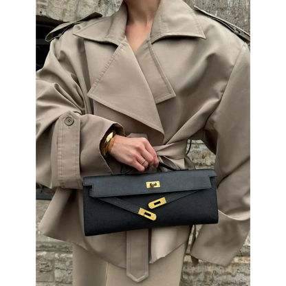 Dames Mantel Lang met Reverskraag Beige