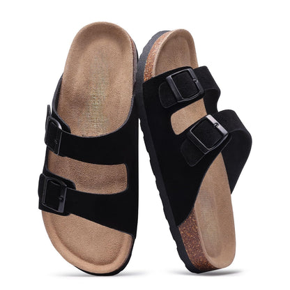 Tauviva Suède Comfortsandalen – Ergonomisch voetbed & verstelbare banden voor zomercomfort