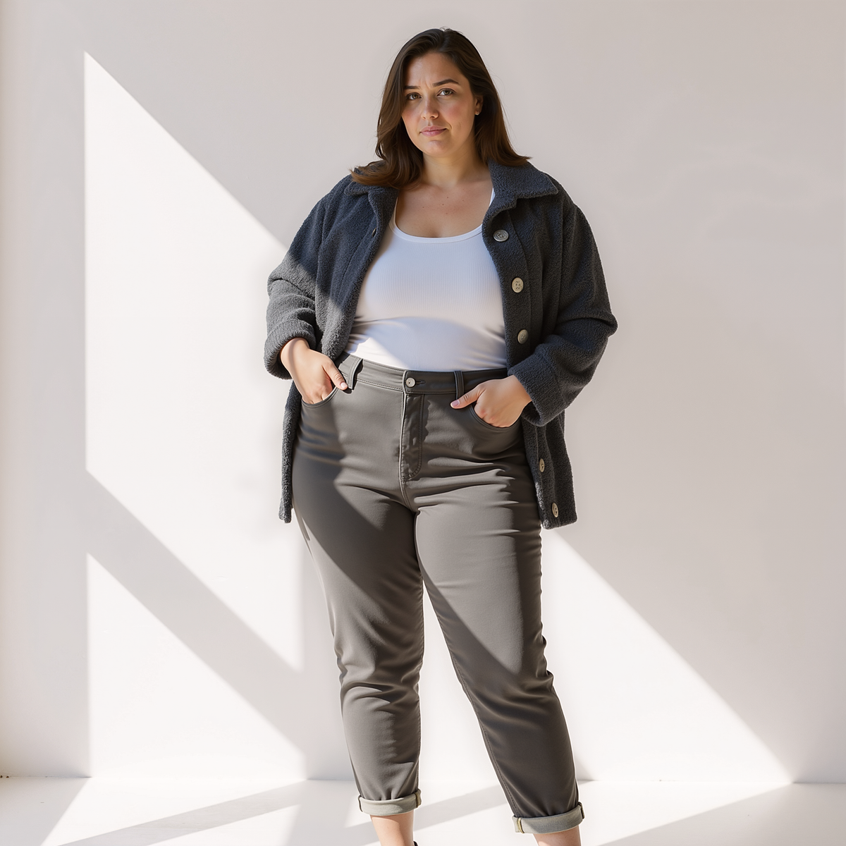 Fleece Vrouwen Herfstjas – Warme & Zachte Jas met Flatterende Pasvorm