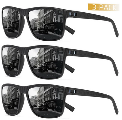 Polarix 3-delige Set Gepolariseerde Zonnebrillen - UV400 Bescherming & Comfort