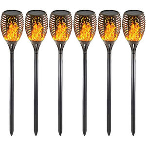 Solar tuinverlichting op zonne-energie - Warm LED licht - Waterdicht - Zwart