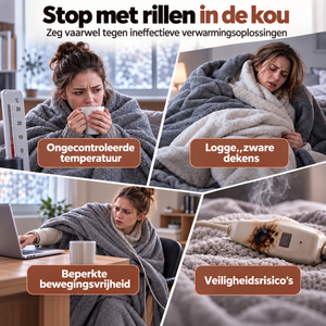 Warmsnug USB-elektrische verwarmde deken, omslagdoek en schouderwikkel