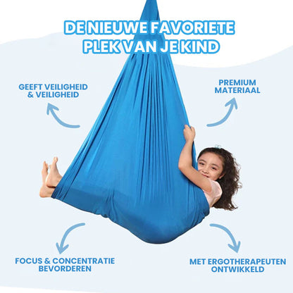 Therapie Schommel 360° Draaibaar – Voor Ontspanning, Balans & Zintuiglijke Ontwikkeling Binnen & Buiten