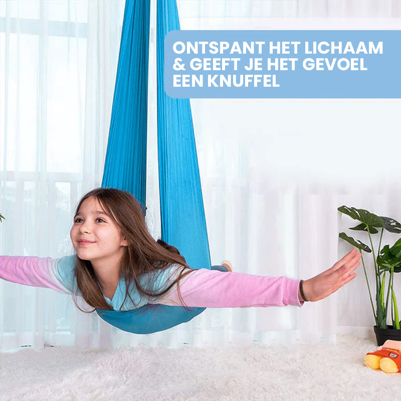 Therapie Schommel 360° Draaibaar – Voor Ontspanning, Balans & Zintuiglijke Ontwikkeling Binnen & Buiten