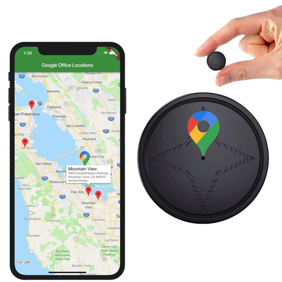 Magnetische GPS Tracker TrackChip – Real-time Locatie voor Auto, Scooter & Fiets