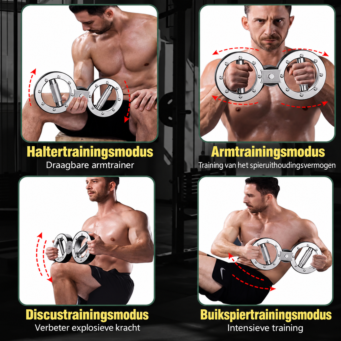 Ironarm Roestvrijstalen Armtrainer voor Snelheid en Kracht – niet-elektrisch fitness- en trainingsapparaat