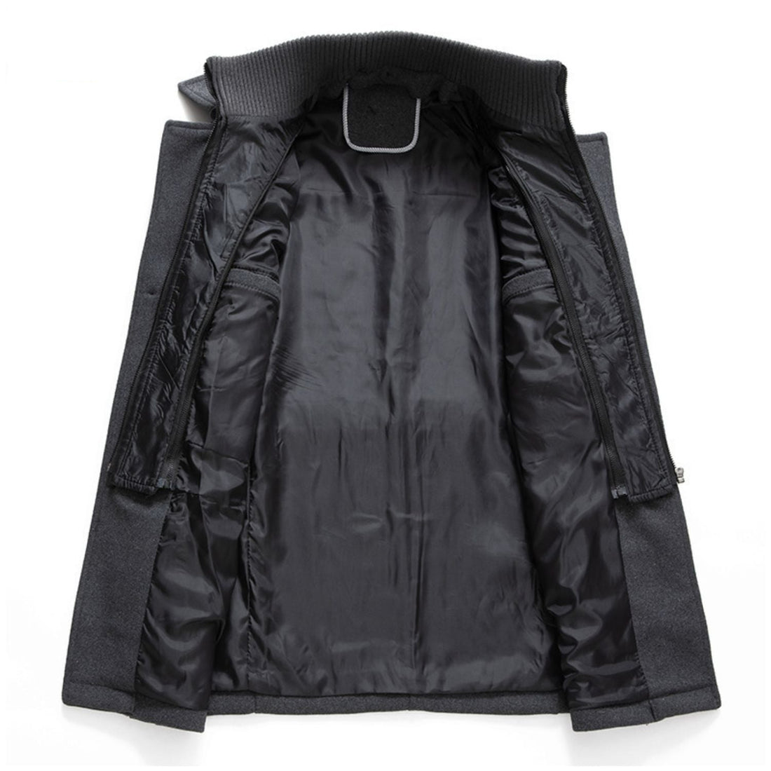 Coatway Winterjas van een wolmix, met dubbele kraag en klassieke Britse stijl