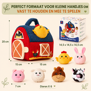 SnugZoo Zachte Boerderij Speelset - 6 knuffeldieren voor baby's
