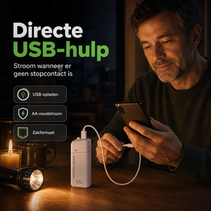 Emergo Nood-powerbank met oplader