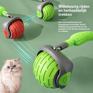 RollyPaw Interactieve Kattenspeelbal – Stille, Automatische Jachtbal met Obstakelvermijding