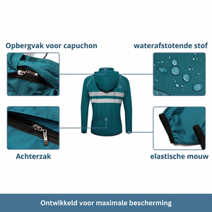 Javier Reflecterend Fietsjack – Winddicht en Lichtgewicht