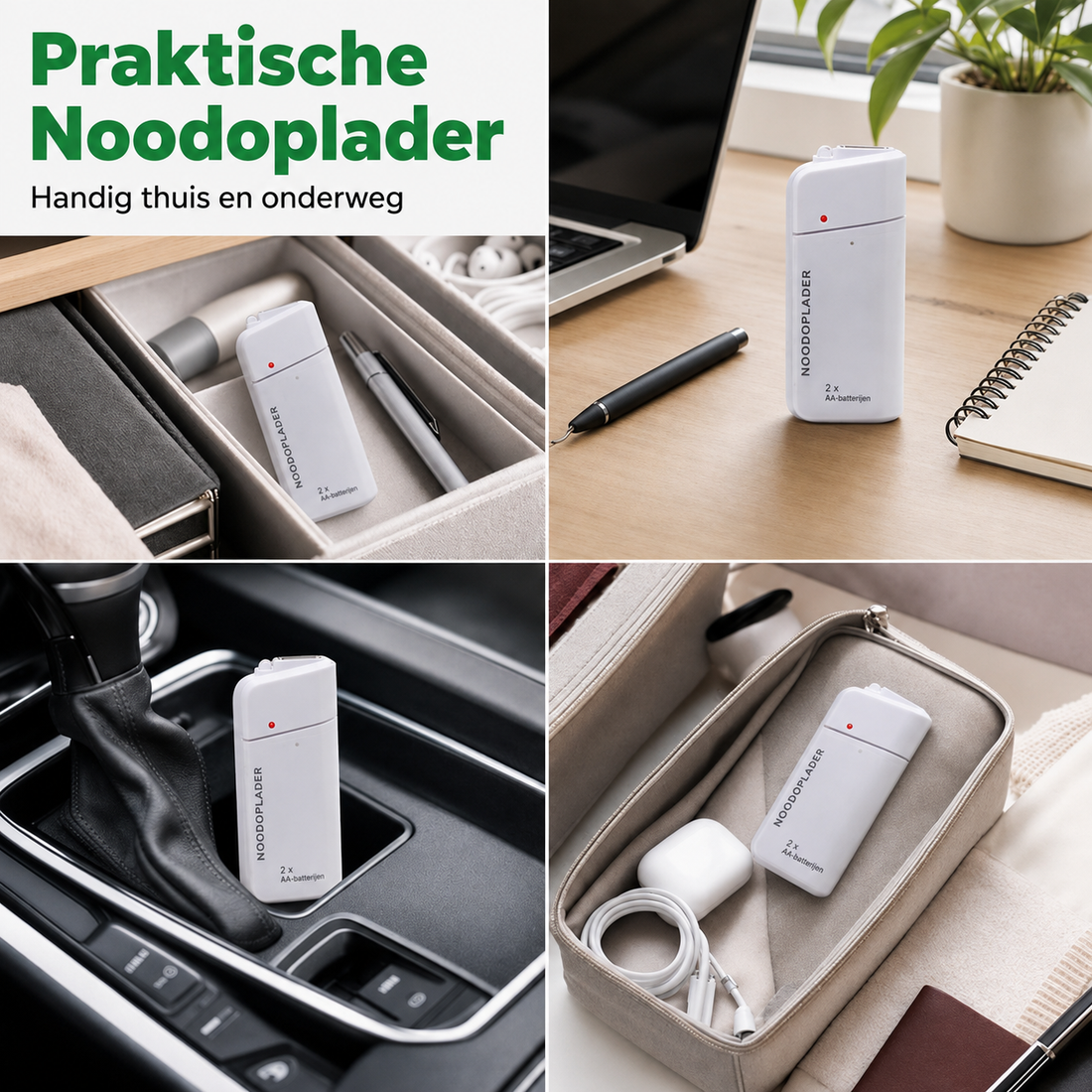 Emergo Nood-powerbank met oplader