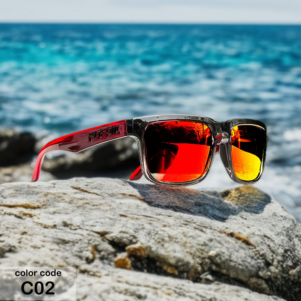 C2 - Rode Lens - Rood Montuur