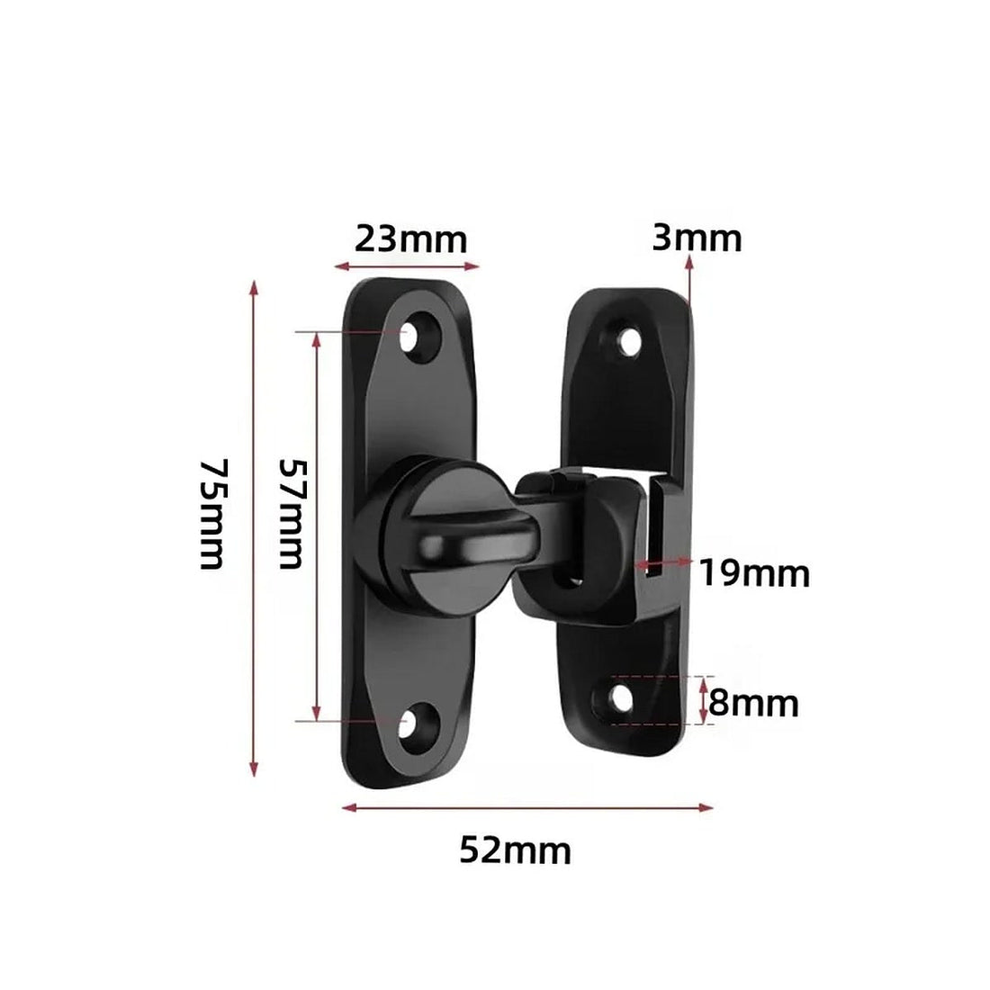 Alubolt Schuifgrendelslot van Aluminiumlegering voor Deuren